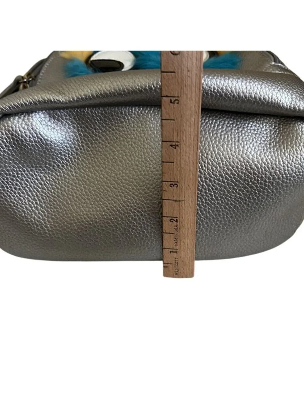 Olivia Miller Furface Silver Retro Inspired Monster Theme Mini Backpack